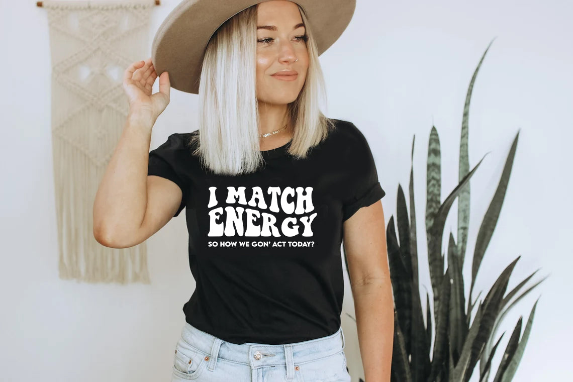 I Match Energy - Women Tee - Black