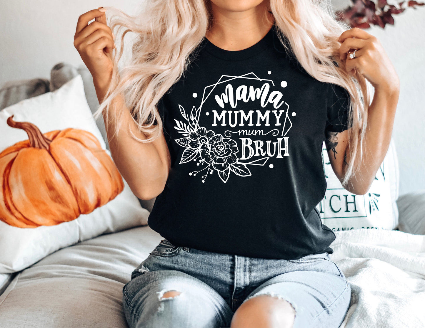 Mama Bruh - Women Tee - Black